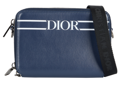 Descente Double Zip Wallet On Strap, front view